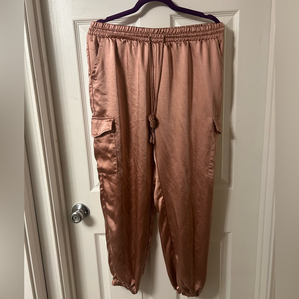 Hot Kiss Rose Gold Soft Casual Pants XL